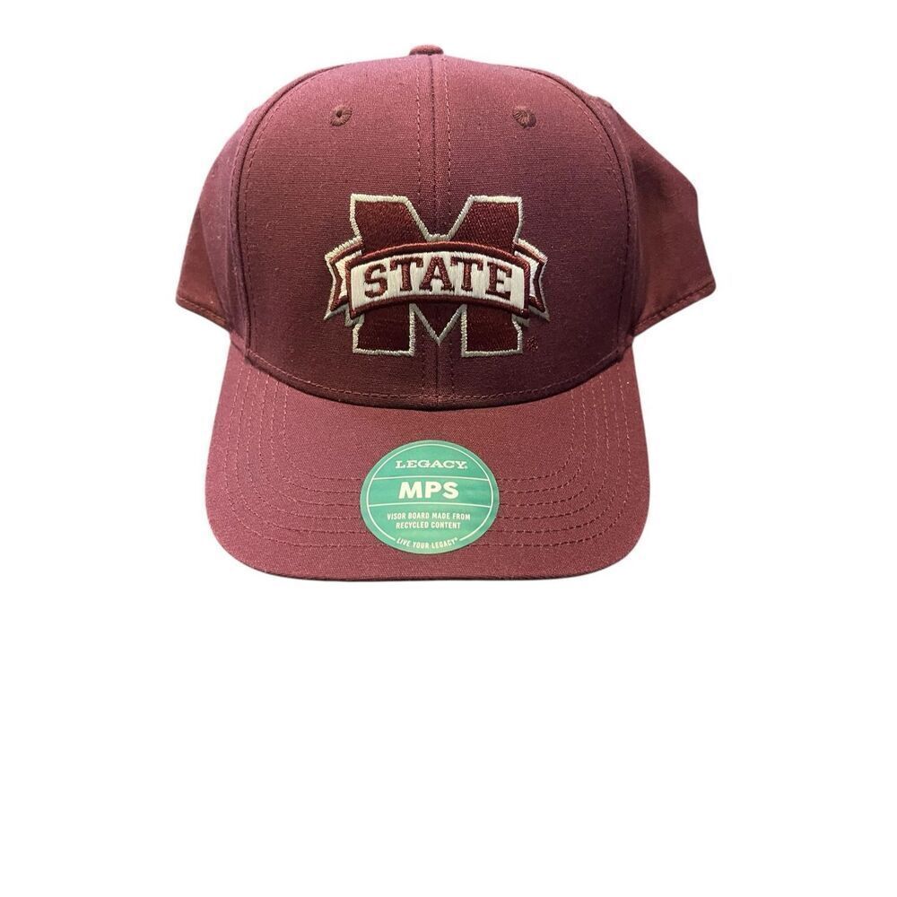 New Legacy Mens Maroon NCAA Mississippi State Bulldogs Snapback Hat Cap